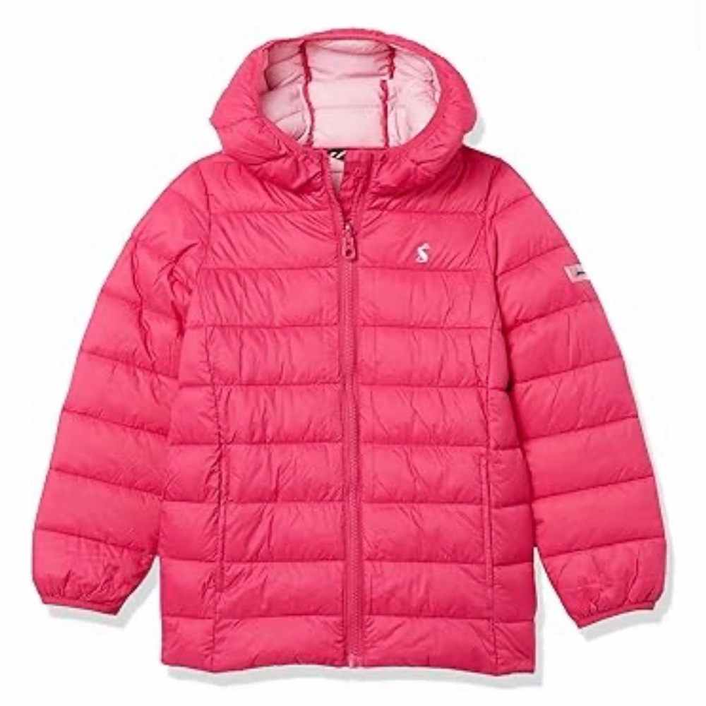 Joules Pink Kids Puffer Jacket